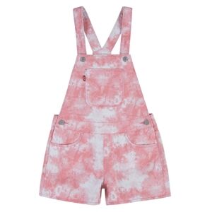 Levi's Girl Pink Jean Tie-Dye Shortalls, size 12